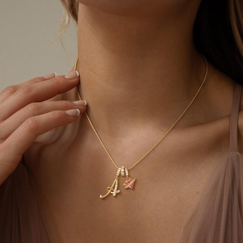 💖Laatste dag 50% KORTING✨3-laags kettingen met initialen A-Z🎀