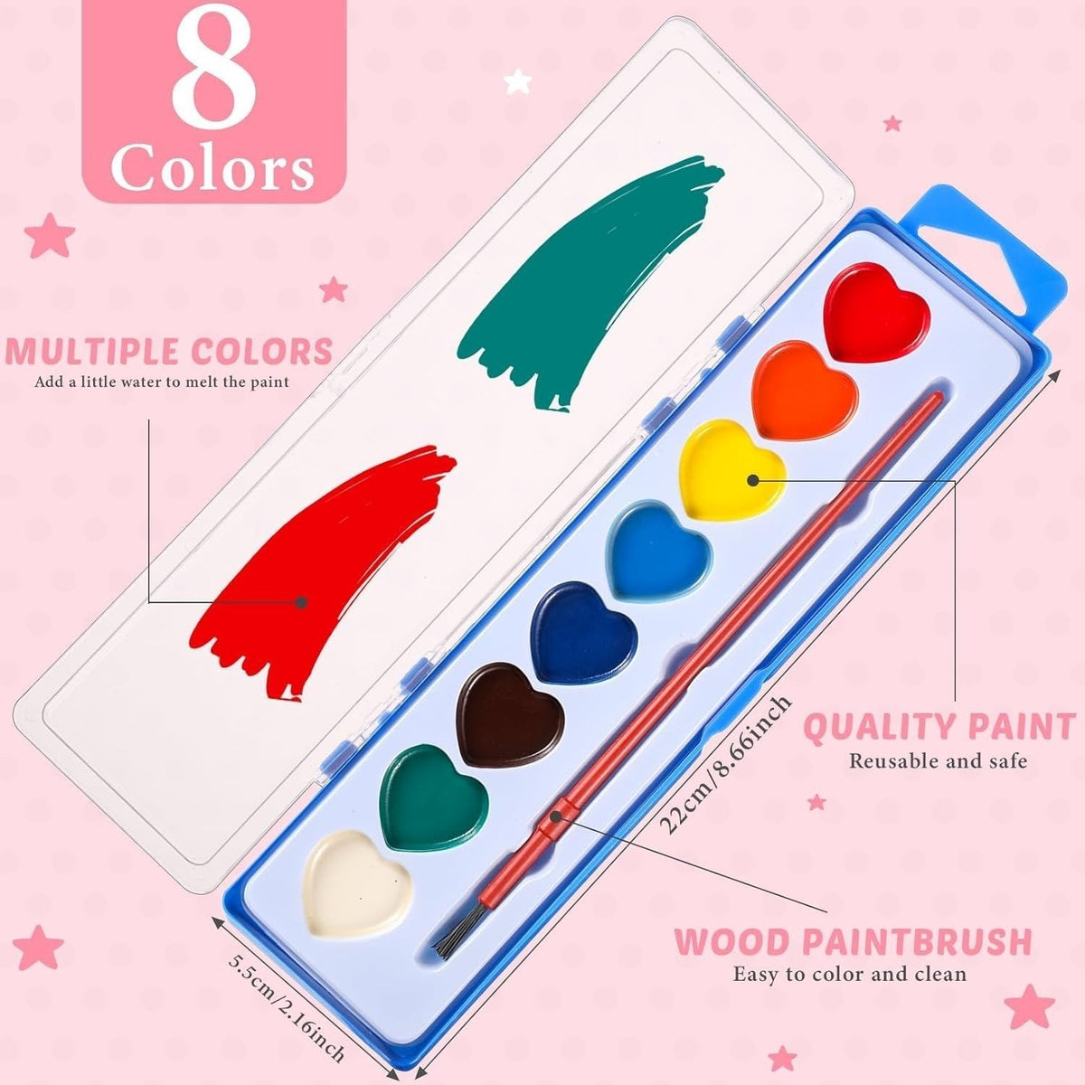 💖Valentijnsdag Hot Sale🔥Mini-aquarelverfsetjes