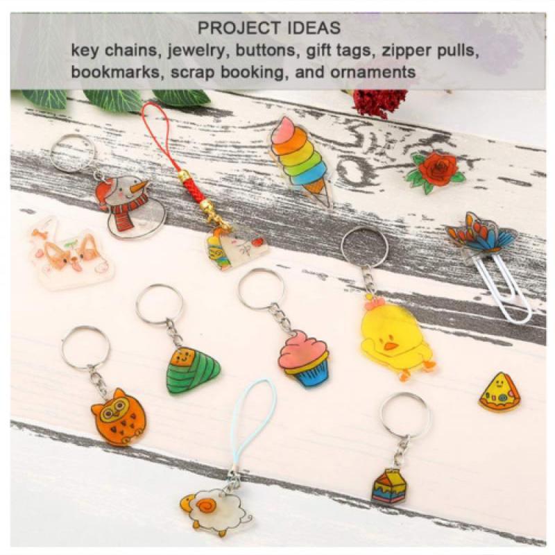 🎁2026 Nieuw binnen 50% KORTING💥DIY Shrinky Dinks sleutelhangerset, kunstactiviteiten voor kinderen en feestartikelen