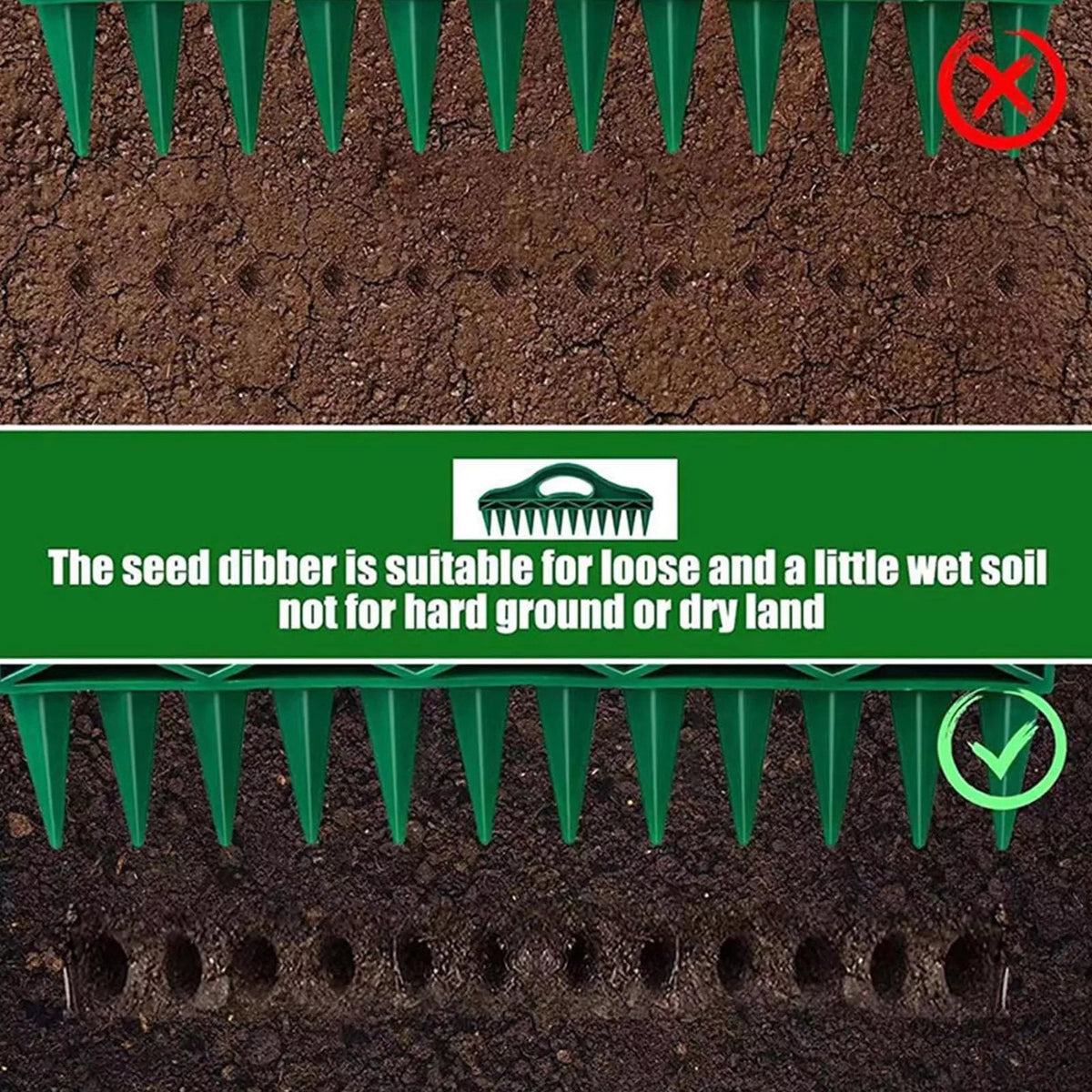 50% KORTING🌱Tuinzaadafstandhouder en -zaaier – Precisiezaaigereedschap met 12 gaten