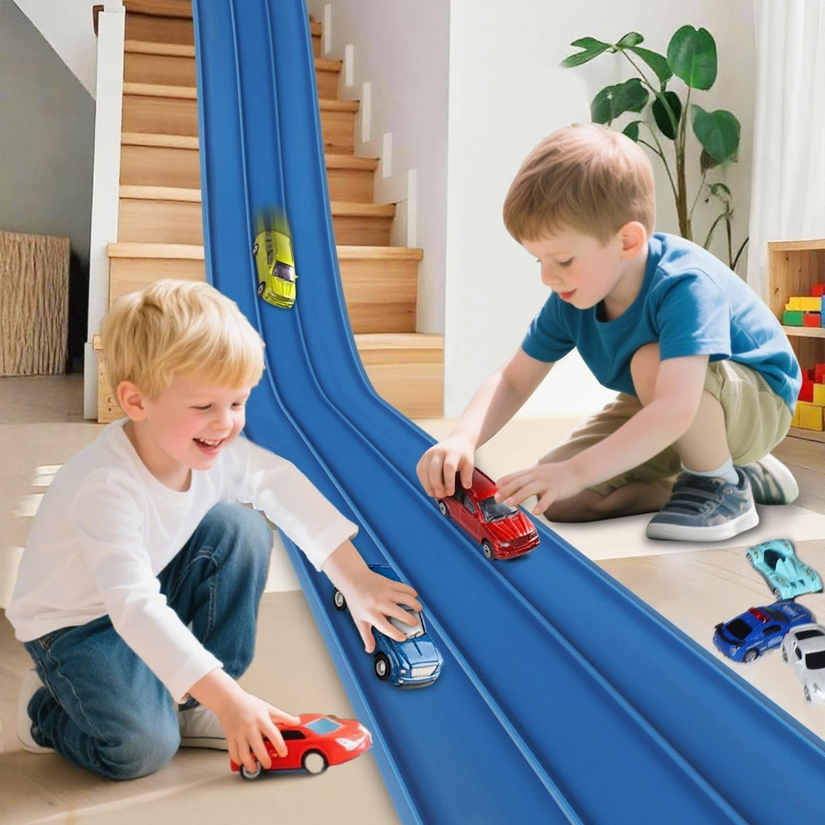 Doe-het-zelf Hot Wheels Racebaan Racetoyspeelgoed 🚗✨
