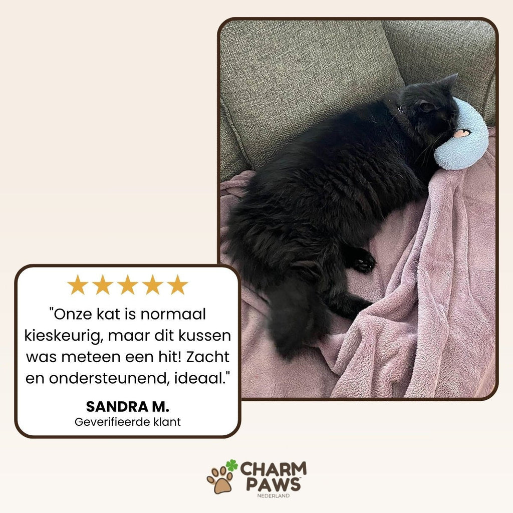 CharmPaws® Kalmerend Kussen - Voor Katten & Kleine Honden