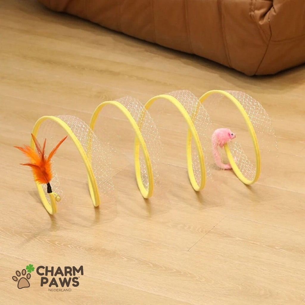 CharmPaws® Katten Spiraal Speeltunnel