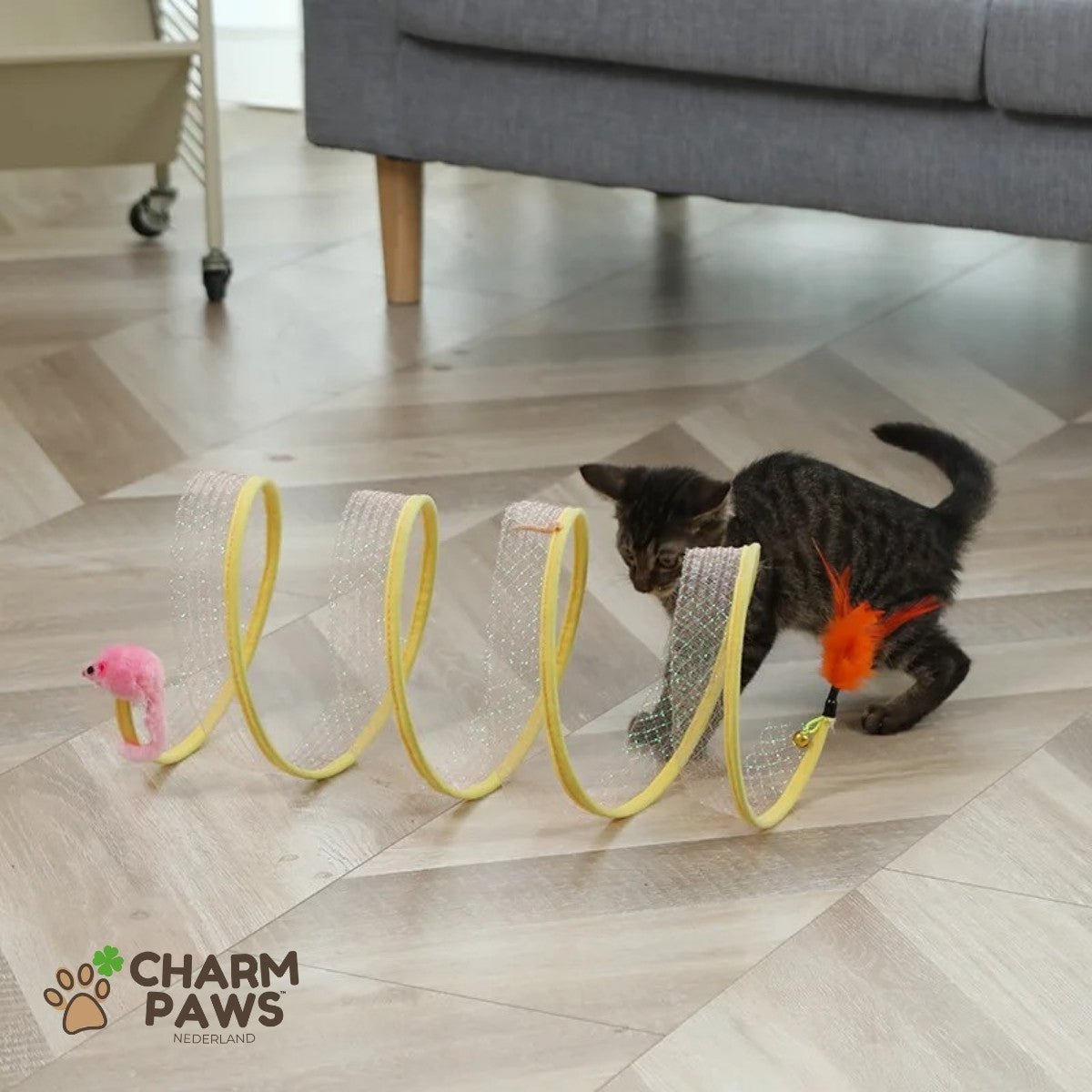 CharmPaws® Katten Spiraal Speeltunnel