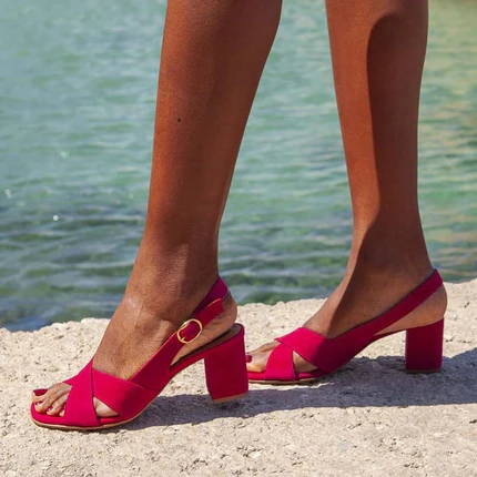 Charlène | Zomer Sandalen Met Blokhak