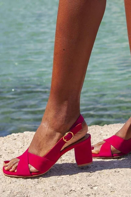 Charlène | Zomer Sandalen Met Blokhak