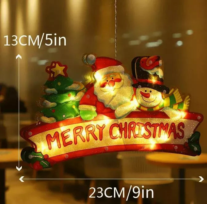 ⛄Kerstmis voorverkoop🎄 Kerstmis raamhangende lampjes💡