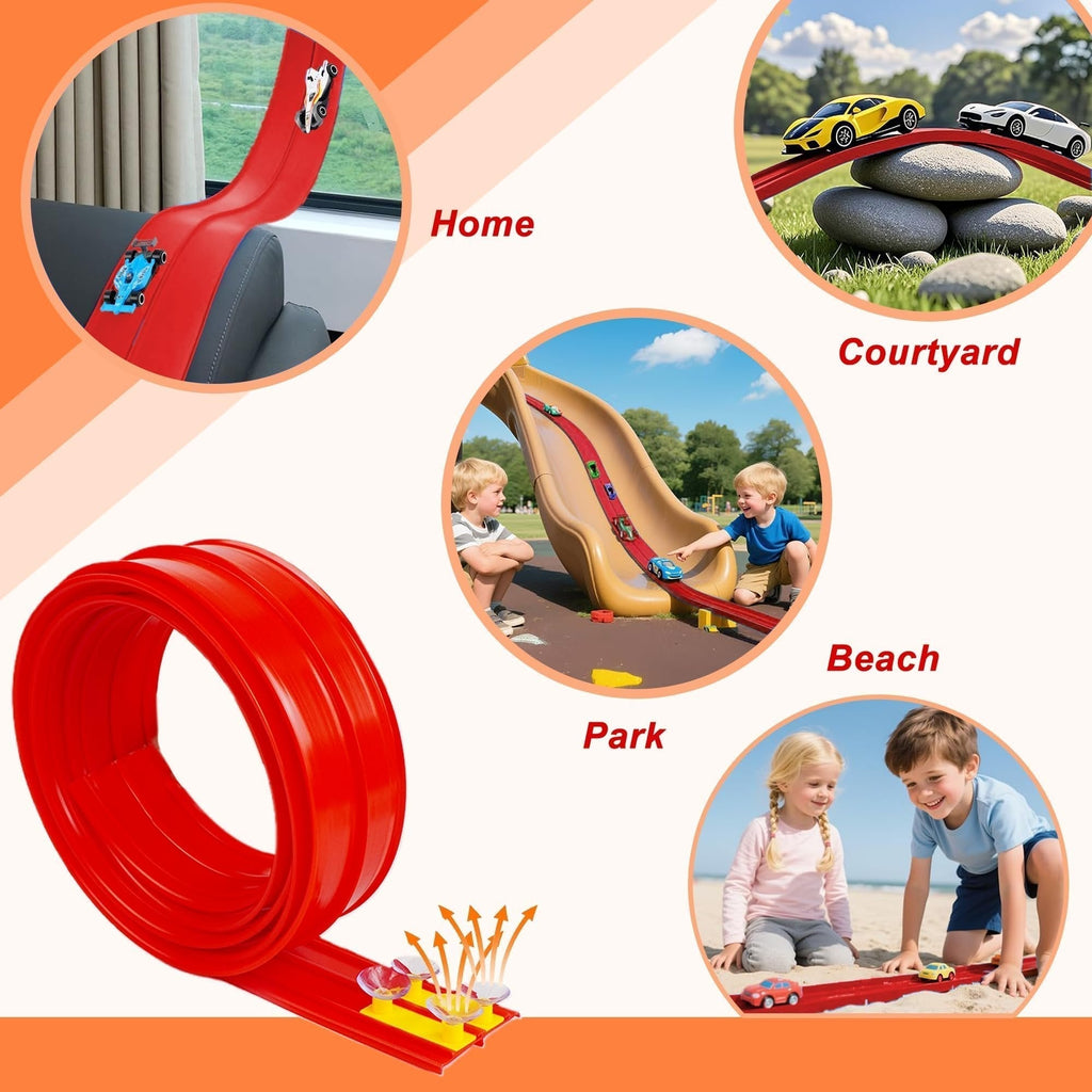 Doe-het-zelf Hot Wheels Racebaan Racetoyspeelgoed 🚗✨