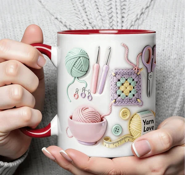 🔥 LAATSTE DAG: 50% KORTING!! 🏆 Flash Sale ⚡ Meer dan 50.000 verkocht! Bijna uitverkocht 💥 Mok 'Yarn Love' — Een cadeau voor handwerkers en creatieve zielen