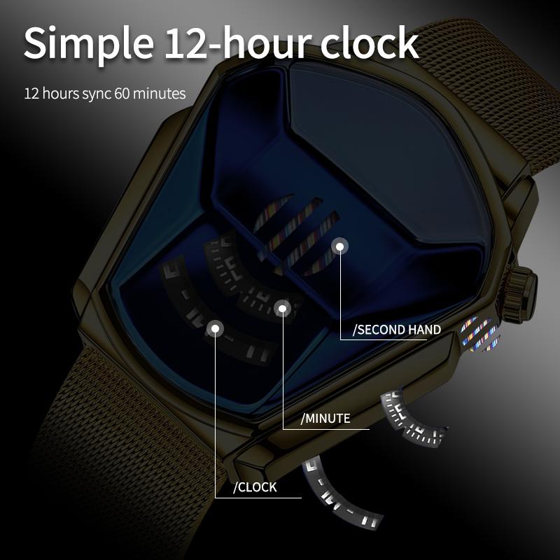 🏁 Een combinatie van snelheid en verfijning✨Luxe herenhorloge Racing Sport Rhombus