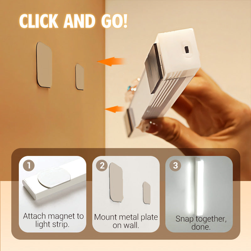 💡 50% KORTING! Slimme LED-lamp met magnetische bewegingssensor – schakelt automatisch aan bij beweging! ✨ Magnetische bevestiging – Perfect voor hal, keuken en kast. 🔋 Werkt op batterijen