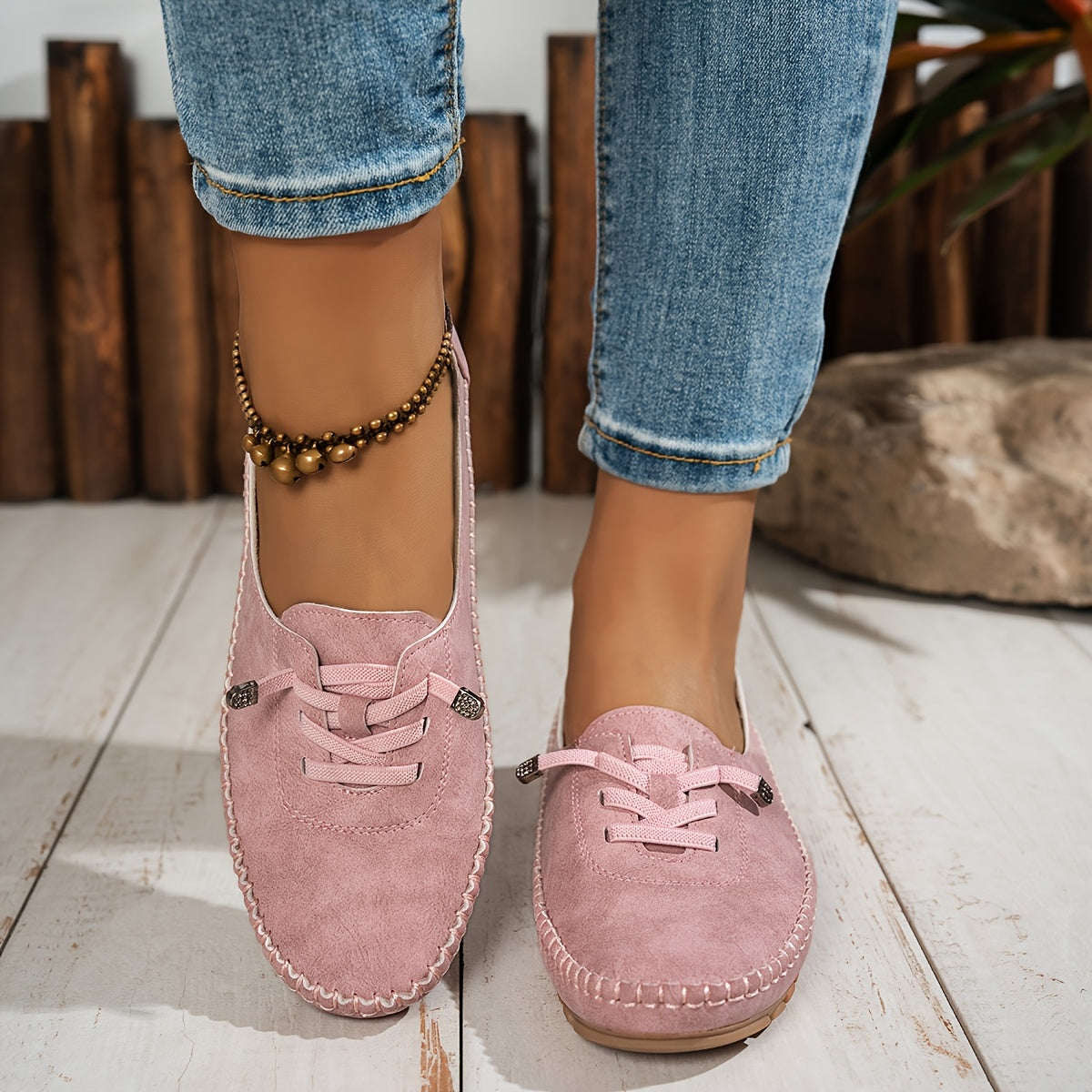 Catarina - Suède Mocassins