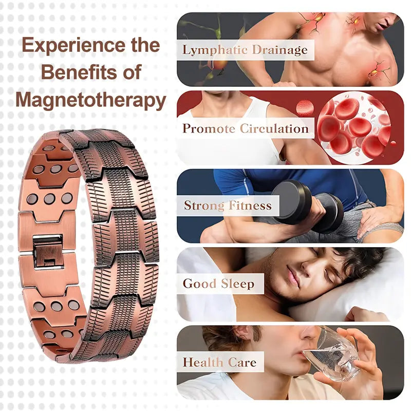 🏆50K+ VERKOCHT✨ Drievoudige magneetarmband 💨 Verbeter de bloedsomloop zonder pillen