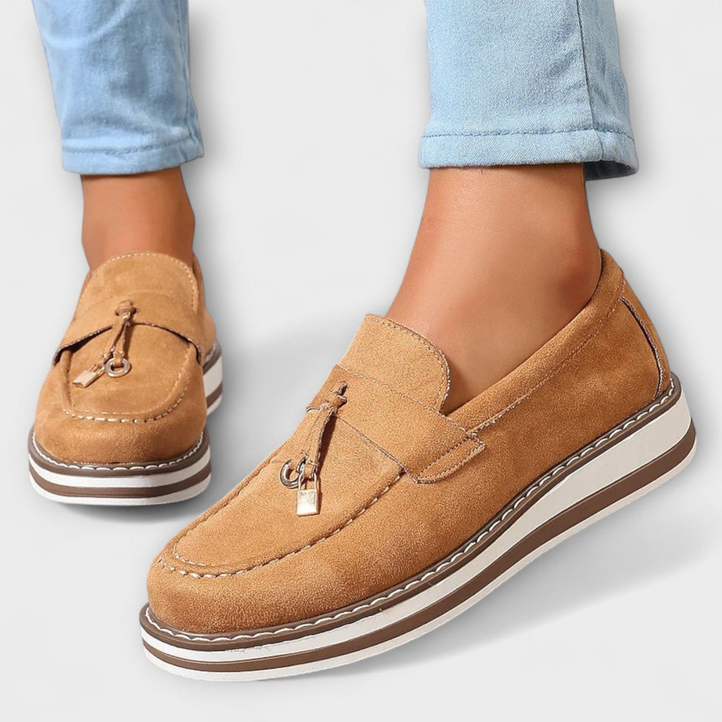 Ines - Casual mocassins met ronde neus