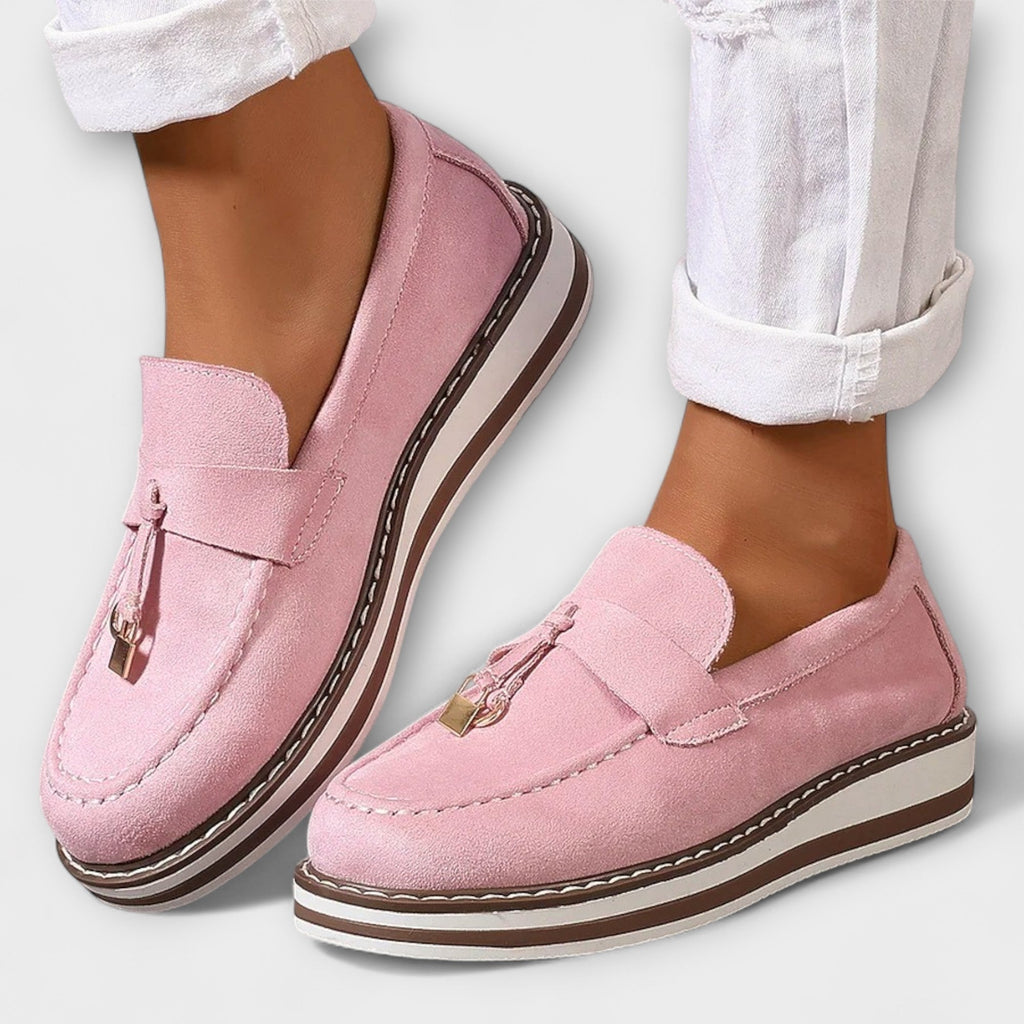 Ines - Casual mocassins met ronde neus