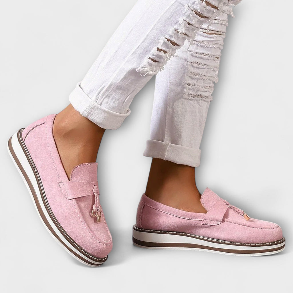 Ines - Casual mocassins met ronde neus