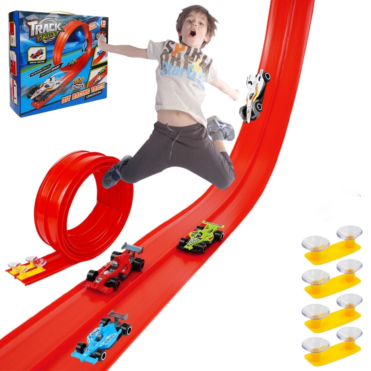 Doe-het-zelf Hot Wheels Racebaan Racetoyspeelgoed 🚗✨