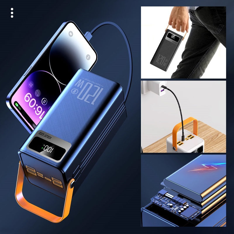 🎁2026 Nieuw binnen 50% KORTING💥⛺Draagbare powerbank voor snel opladen buitenshuis met led-lampje