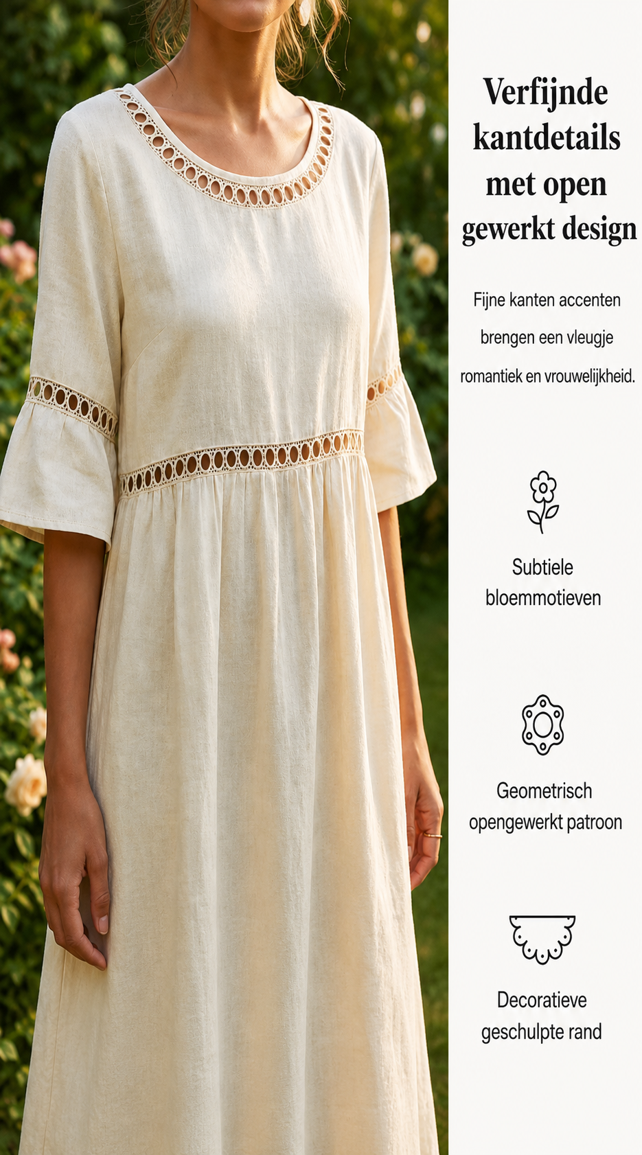 Amara™ | Elegante Buikcamouflerende Midi Jurk
