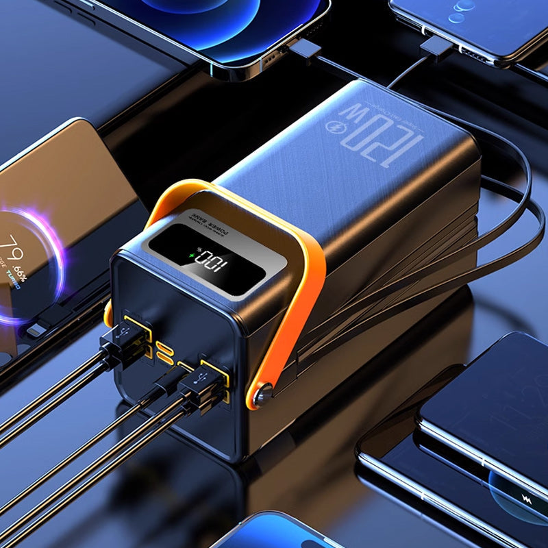 🎁2026 Nieuw binnen 50% KORTING💥⛺Draagbare powerbank voor snel opladen buitenshuis met led-lampje