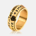 Roterende Viking Ring met Oud-Noorse Runen