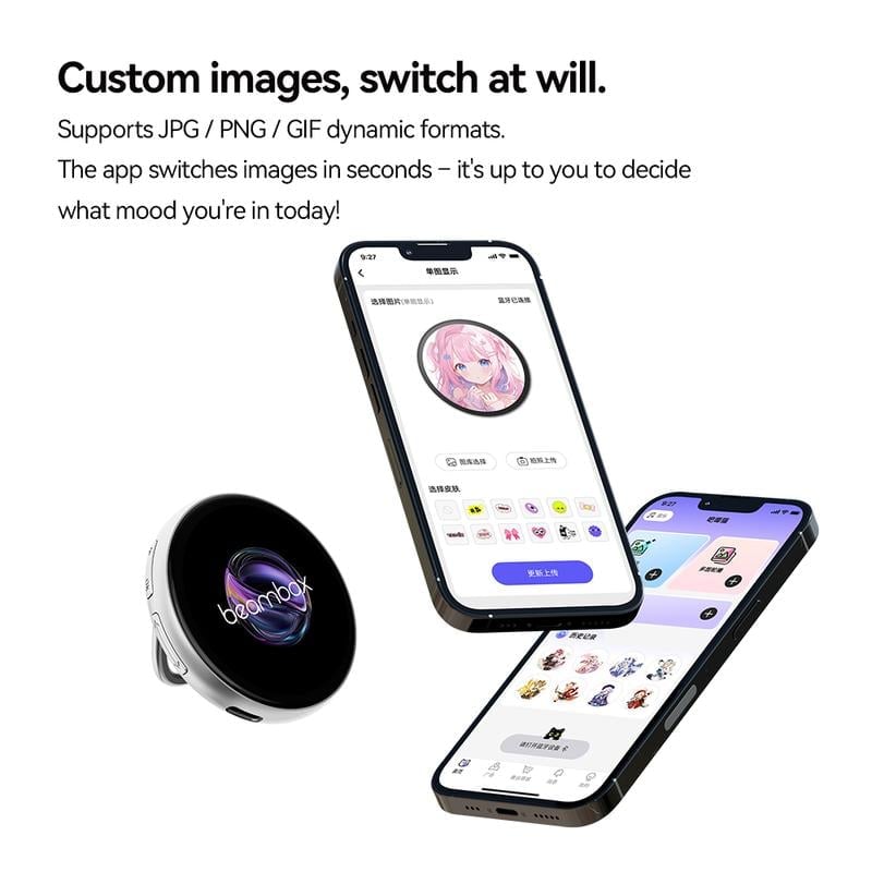 🎁2026 Nieuw binnen 50% KORTING💥⚡Meer dan 50.000 verkocht!💕🔥Digitale badge met foto-, video- en GIF-display, schermpins, pixeltouchscreen, lichtgewicht, 500mAh