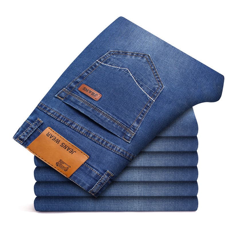 Stretch Jeans met rechte pijpen