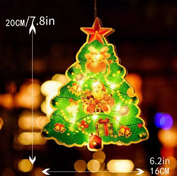 ⛄Kerstmis voorverkoop🎄 Kerstmis raamhangende lampjes💡