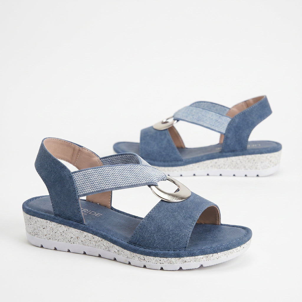 Gabriela - Platte Sandalen met Metaal Detail