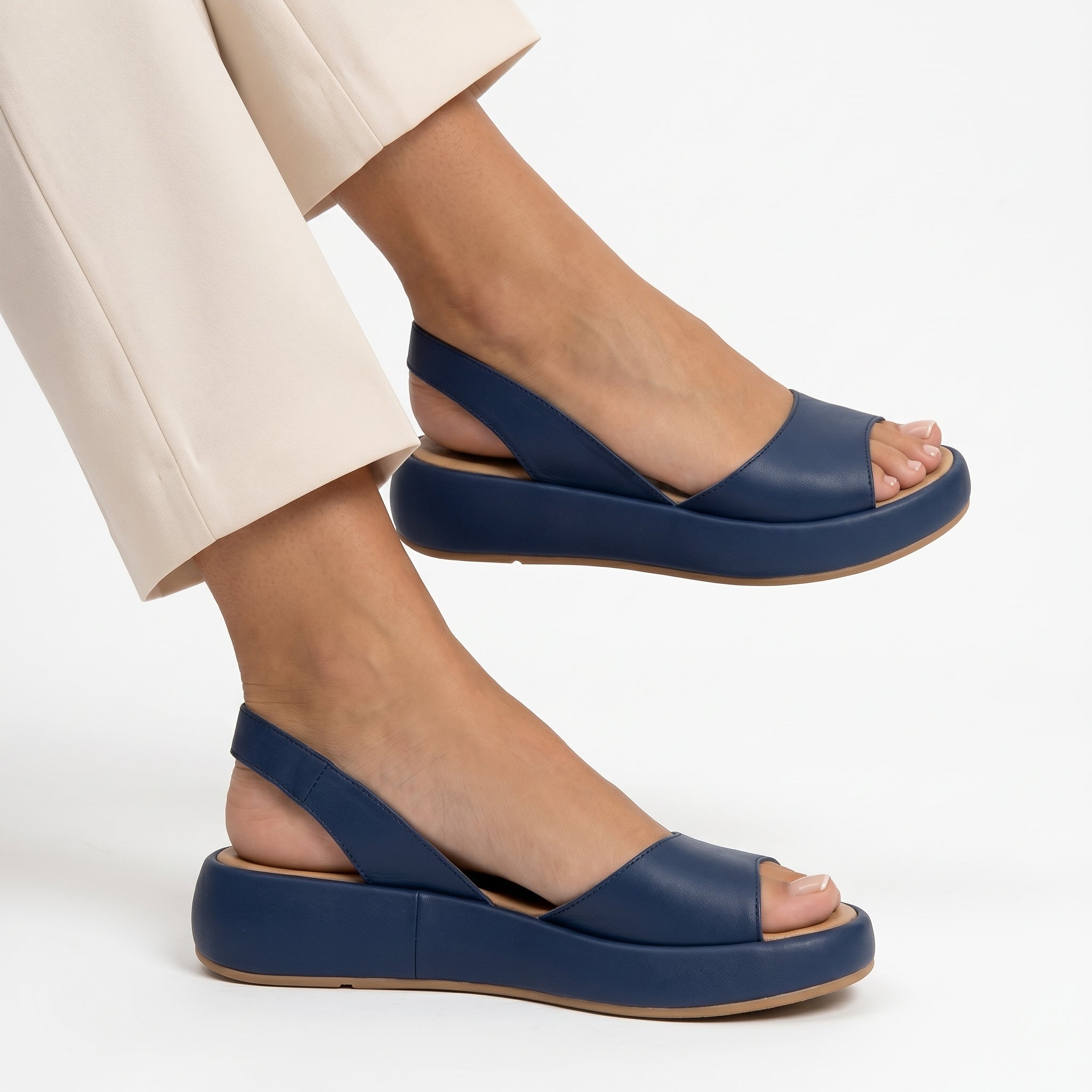Cláudia - Platte Sandalen met Anatomische Zool