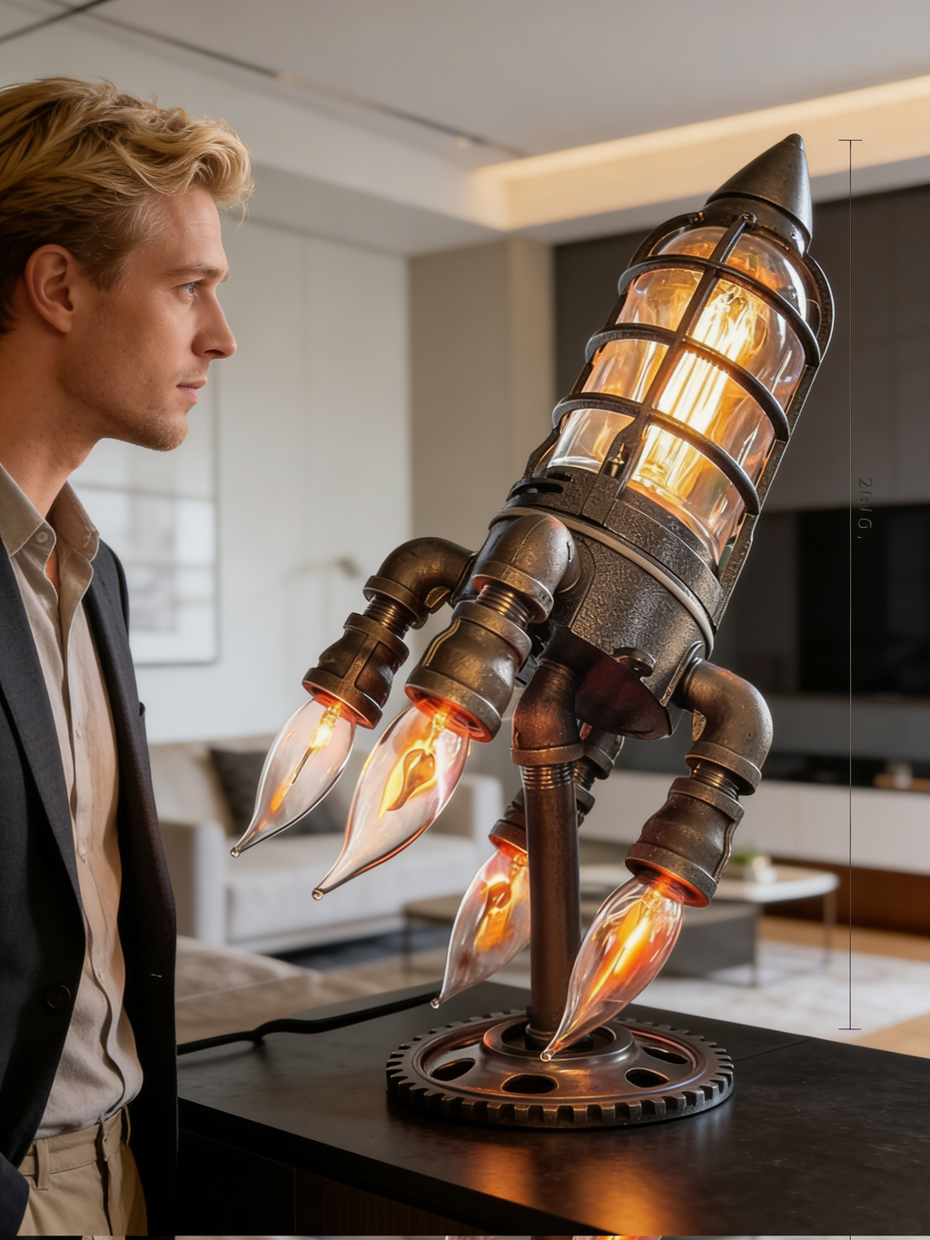 🎁2026 Nieuw binnen 50% KORTING💥Steampunk-raketlamp