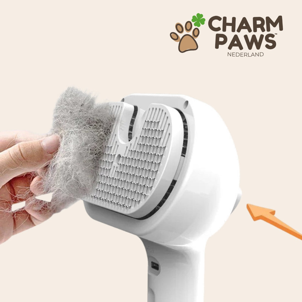 CharmPaws® Steami Set - Vachtverzorgings Borstels voor alle Honden & Katten