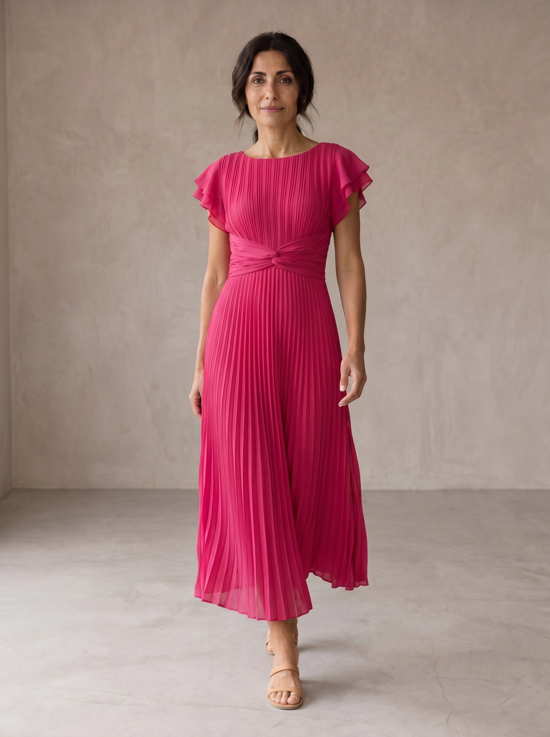 Seraphina | Elegante Maxi Jurk met Geplooide Taille