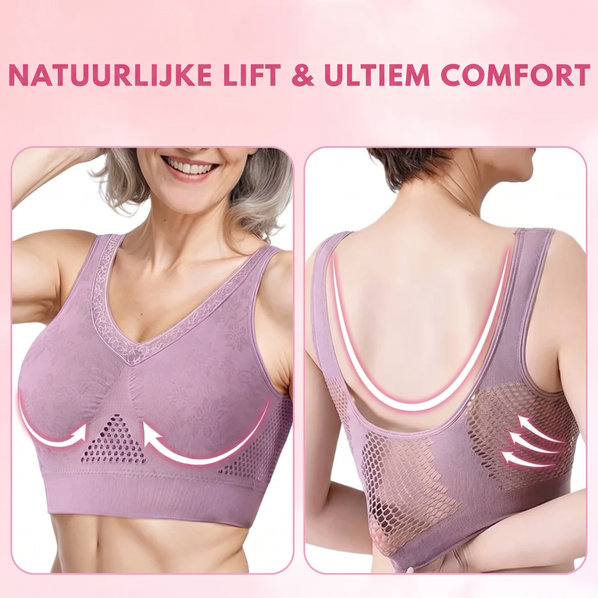 Mireille | Ademende Lift BH - 1+1 Gratis!