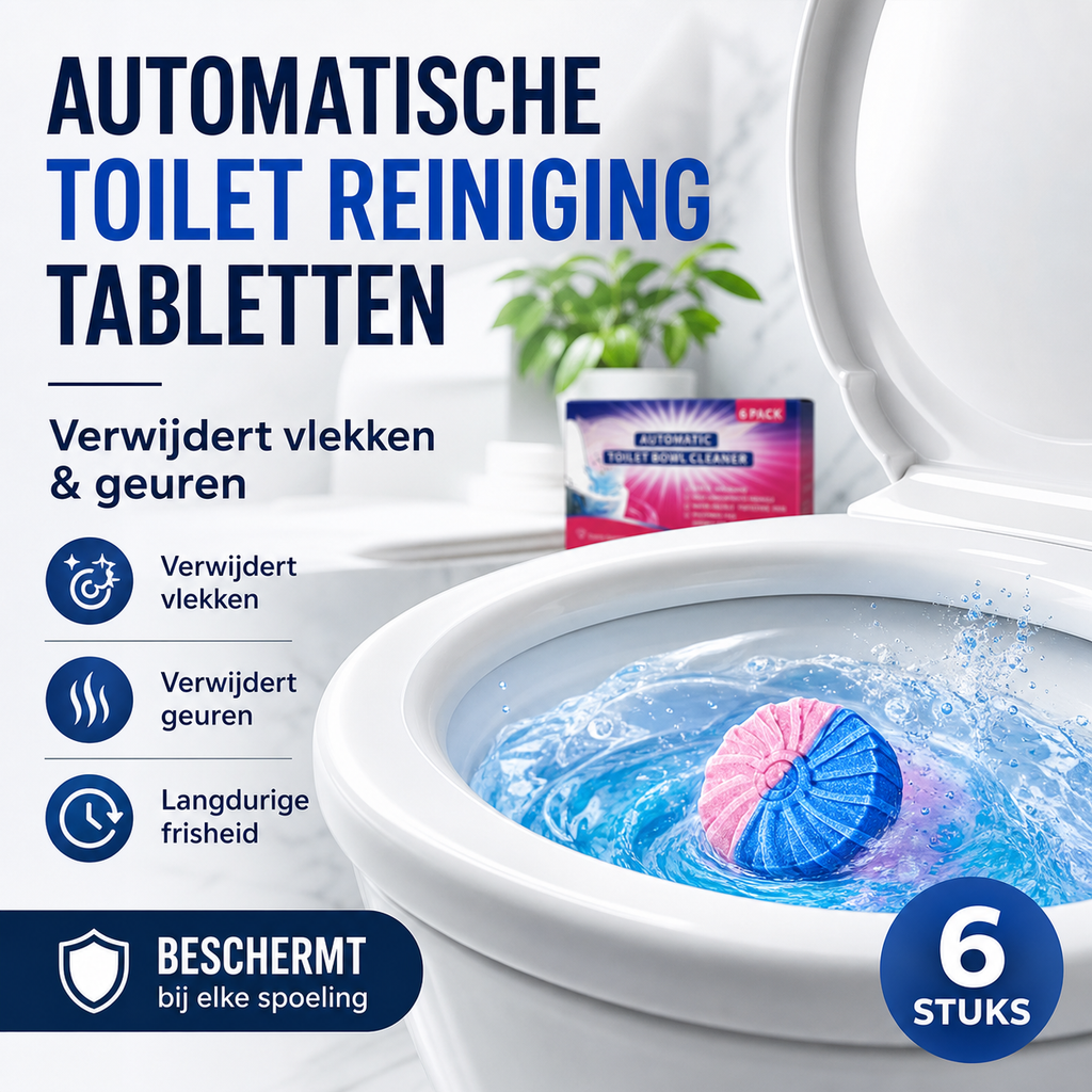 ✨Aanbieding 2026 — Meer dan 35.000 verkocht!!💥Automatische toiletpotreinigingstabletten voor het verwijderen van vlekken en geuren