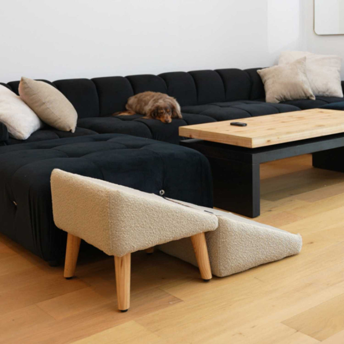 Honden 2 in 1 Sofa Trap | Houten Split Ladder Comfortabel Klimmen