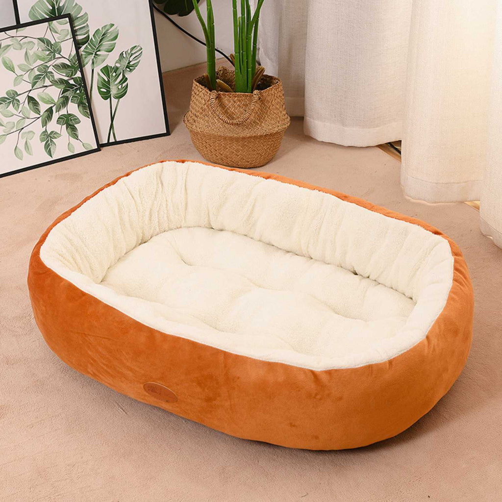 Hondenbed/Kattenbed Winter Warm | Dik Ovaal Knus Bed