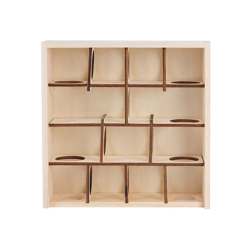 Houten Hamster Doolhof | Slim Spel Speeltje Met Glasplaat