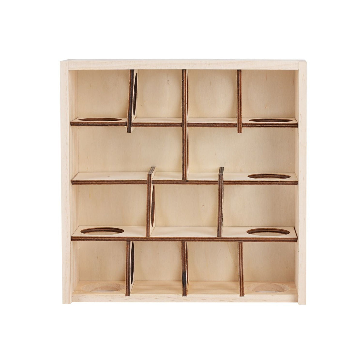 Houten Hamster Doolhof | Slim Spel Speeltje Met Glasplaat