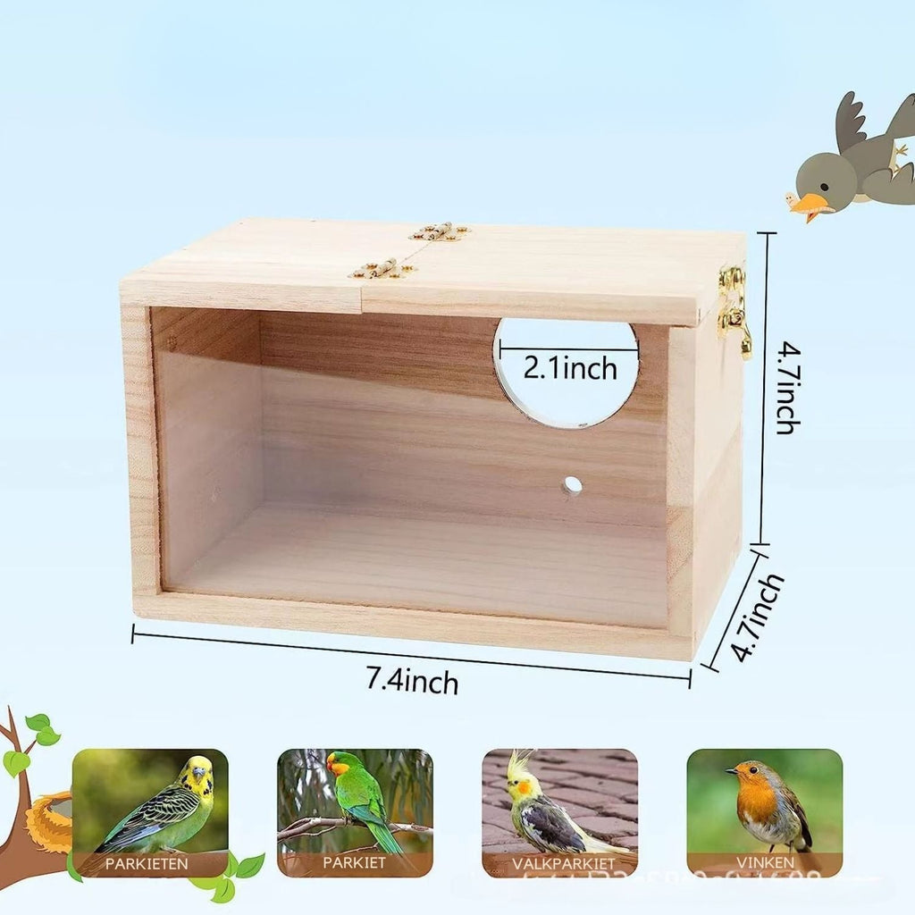 Houten Vogel Nestkast | Duurzaam, Transparant & Functioneel