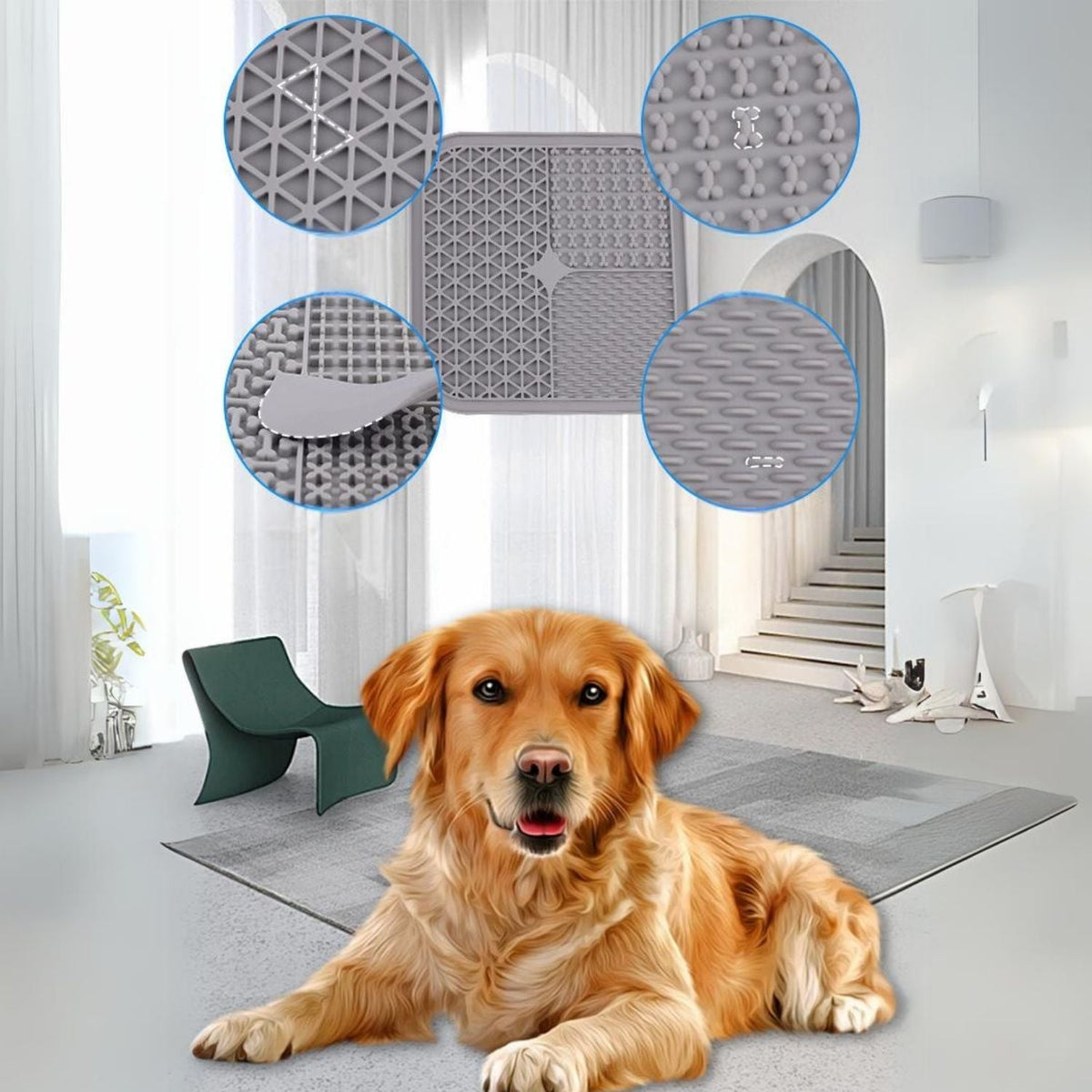 Siliconen Anti-Schrok Mat | Voorkom Schrokken voor Honden en Katten 🐾 2+1 GRATIS 🐾