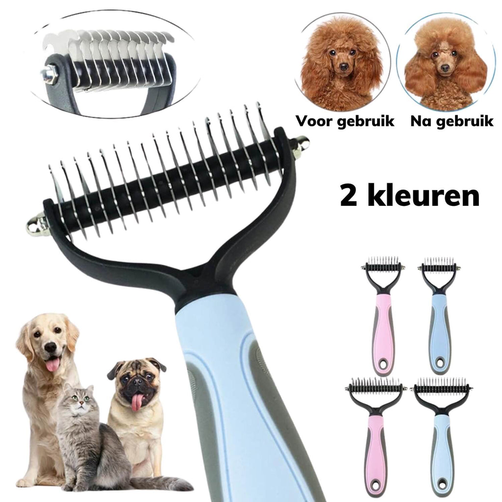 Huisdier Verzorgingskam - Verwijder Gemakkelijk de Ondervacht voor Honden & Katten