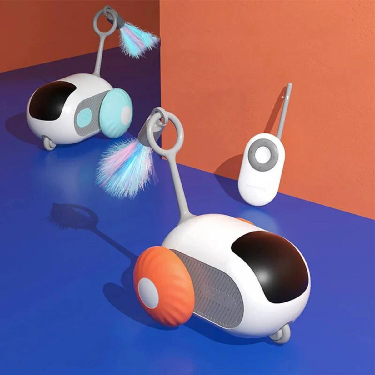 Interactief speeltje | Zelfrijdende auto voor katten en honden