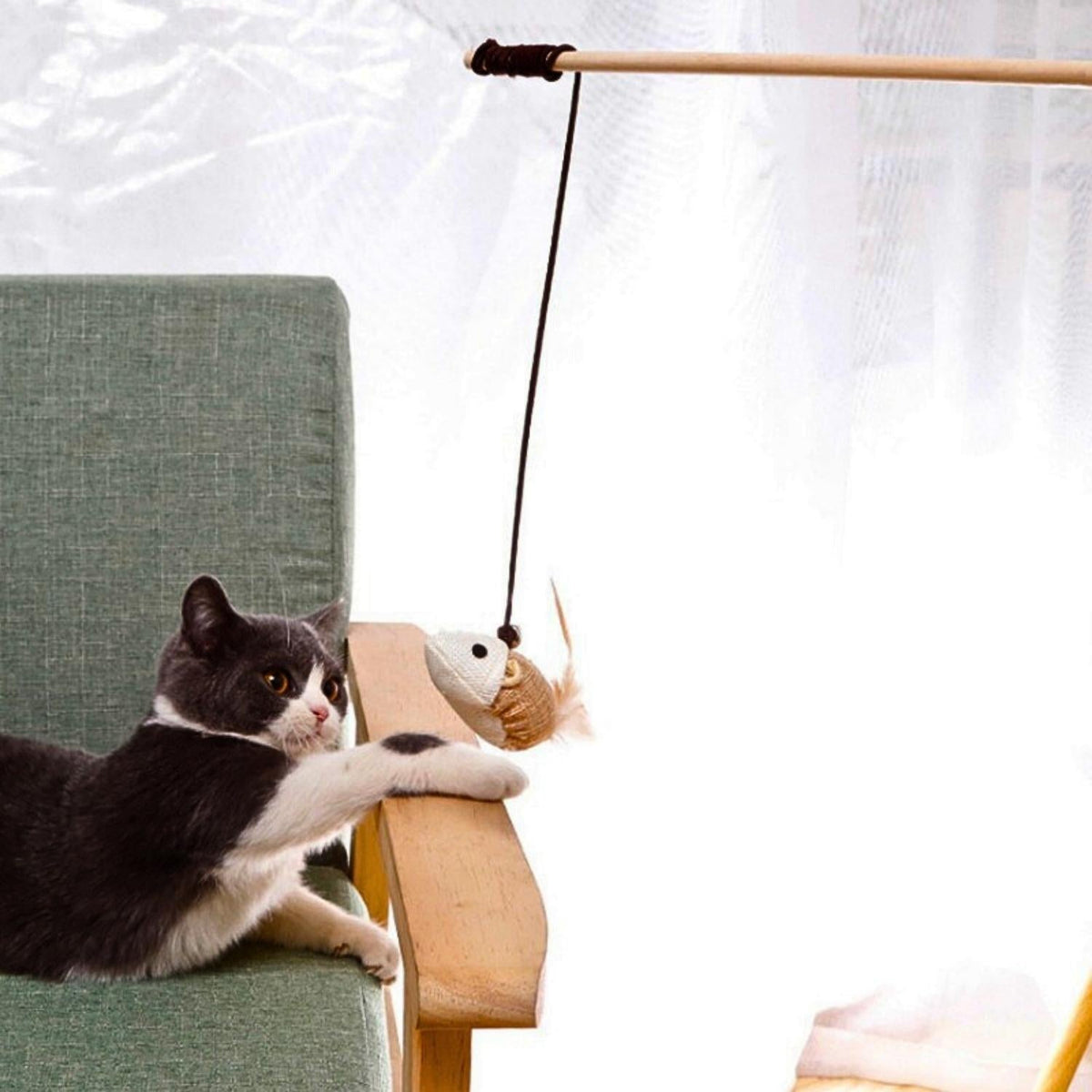 Linnen Katten Speelhengel 🐾 Stapelkorting 🐾