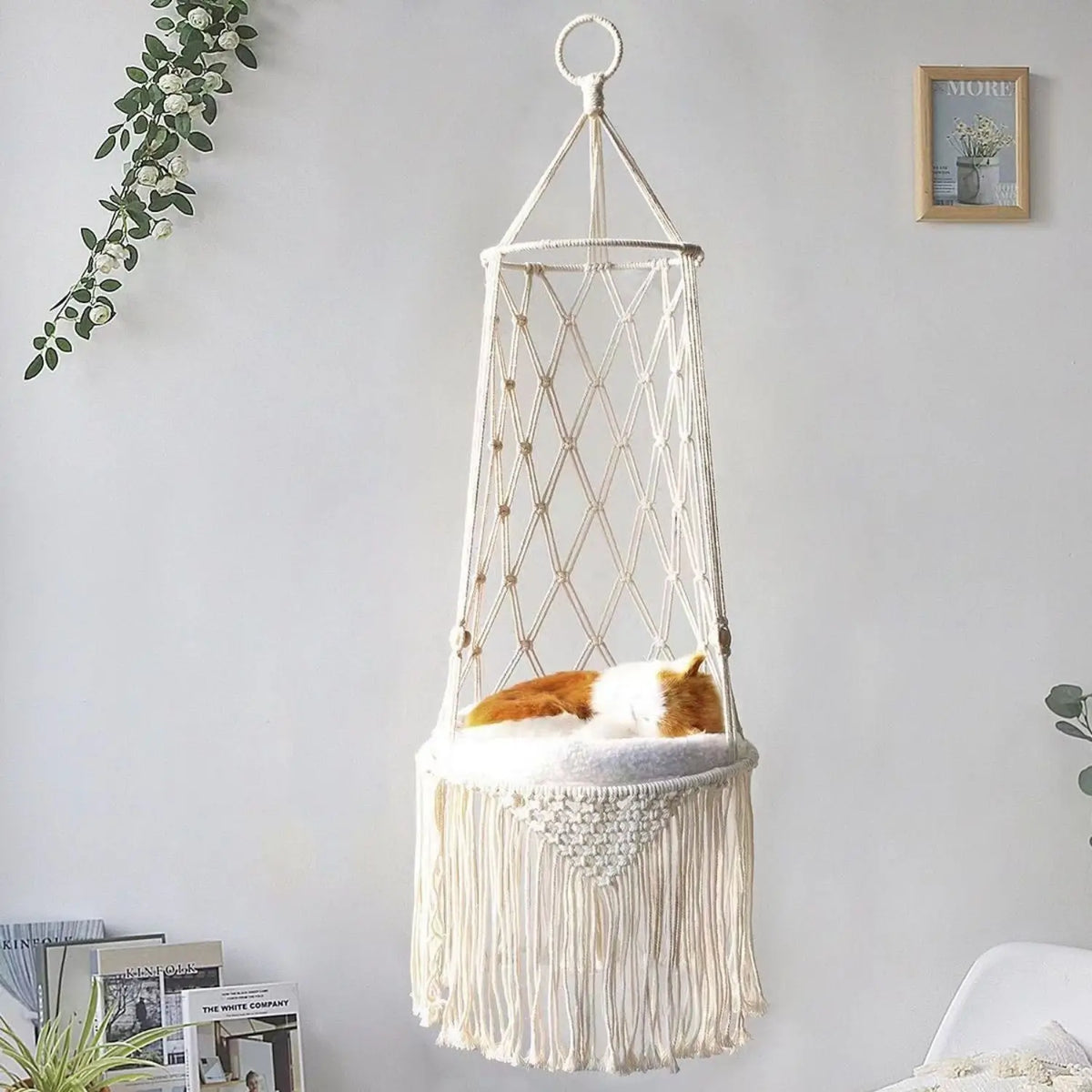 Katten Hangmand Touw | Comfortabele Katoenen Schommel
