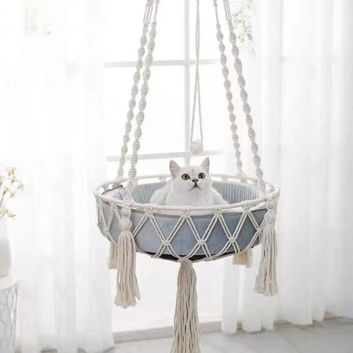 Katten Hangmand Touw | Comfortabele Katoenen Schommel