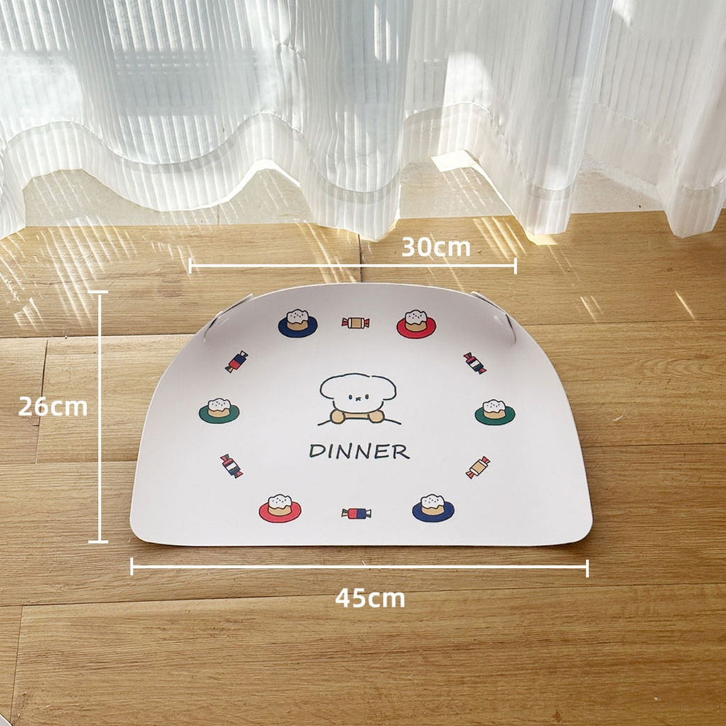Voerbak Placemat PU Leer | Anti-Slip & Waterdicht Voeroppervlak