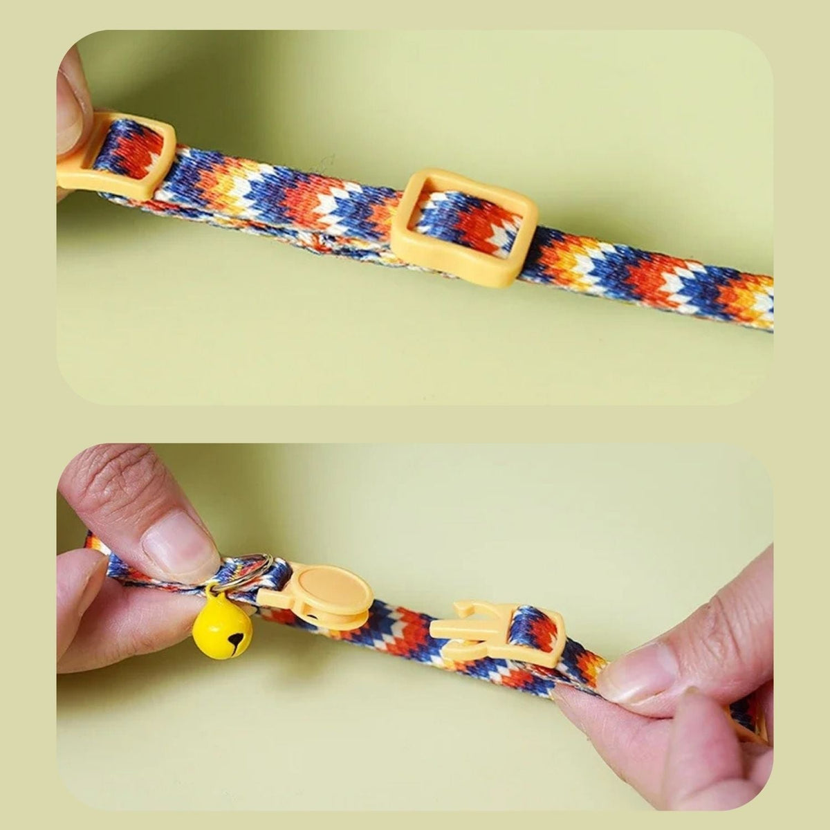 Kattenhalsband met anti-verstikkingsgesp