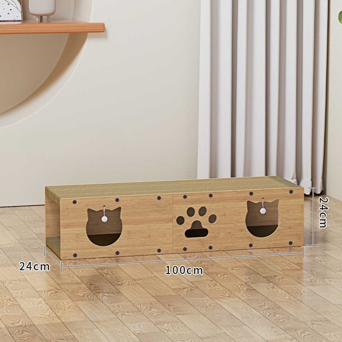 Kattentunnel Krabplank Hout | Speelton & Bed alle Seizoenen