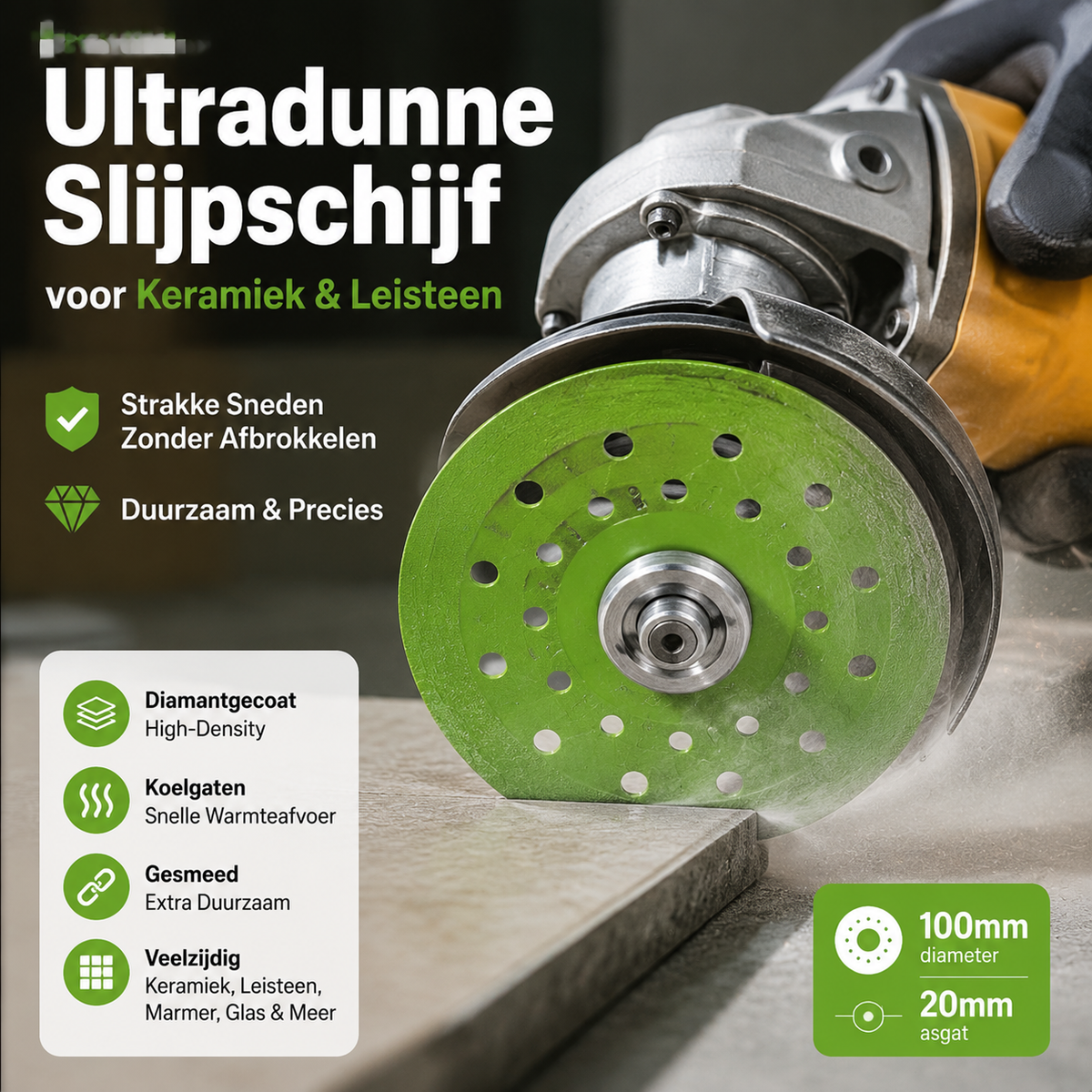 💎 Ultradunne Slijpschijf voor Keramiek & Leisteen | Strakke Sneden Zonder Afbrokkelen – Duurzaam & Precies – Koop 2 Krijg 3 Gratis